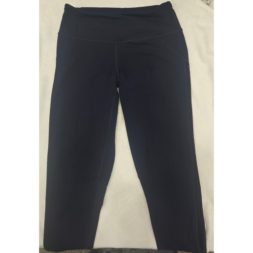 Victoria secret navy blue leggings-size medium side accents